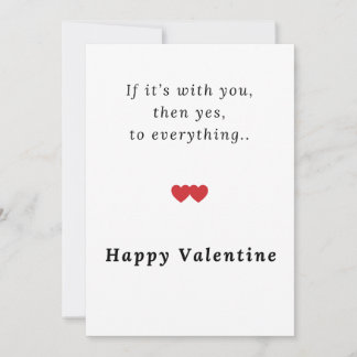 Valentine’s Day Greeting Cards Simple | Valentines Julkort