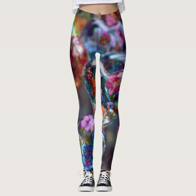 Valentine’s Day Leggings – Romantic Heart Pattern  (Framsida)