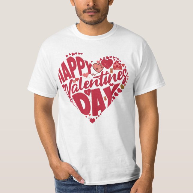 Valentine’s Day Love Charm T Shirt (Framsida)