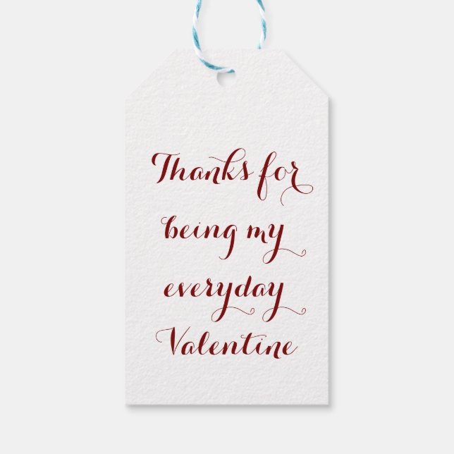 Valentine’s Day Love Hearts. Sweet and Glossy Hea Presentetikett (Baksidan)