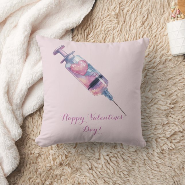 Valentine’s Day Love Injection Design Kudde (Filt)