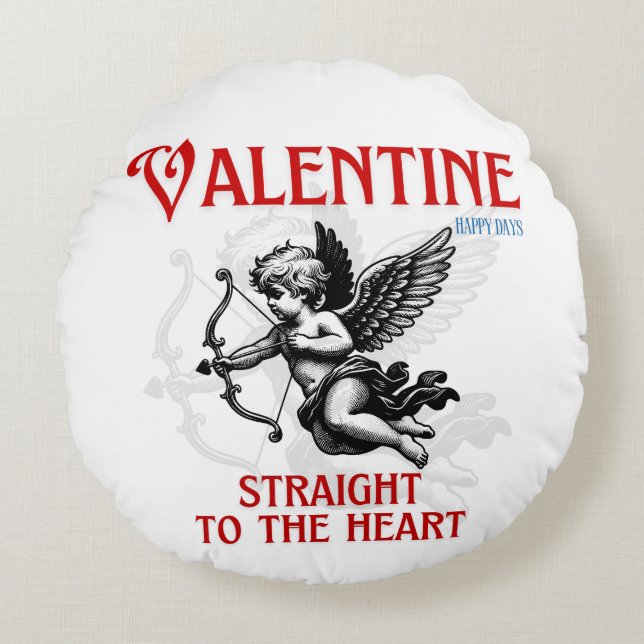 Valentine’s Day Love Mug Rund Kudde (Framsidan)