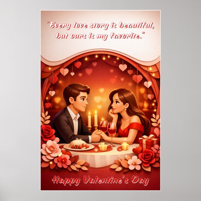 Valentine’s Day Love Quote Poster (Framsidan)