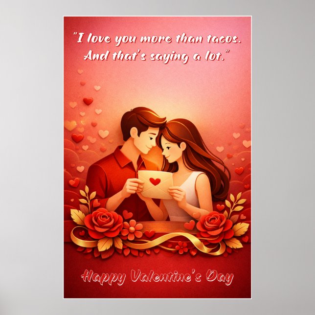 Valentine’s Day Love Quote Poster (Framsidan)