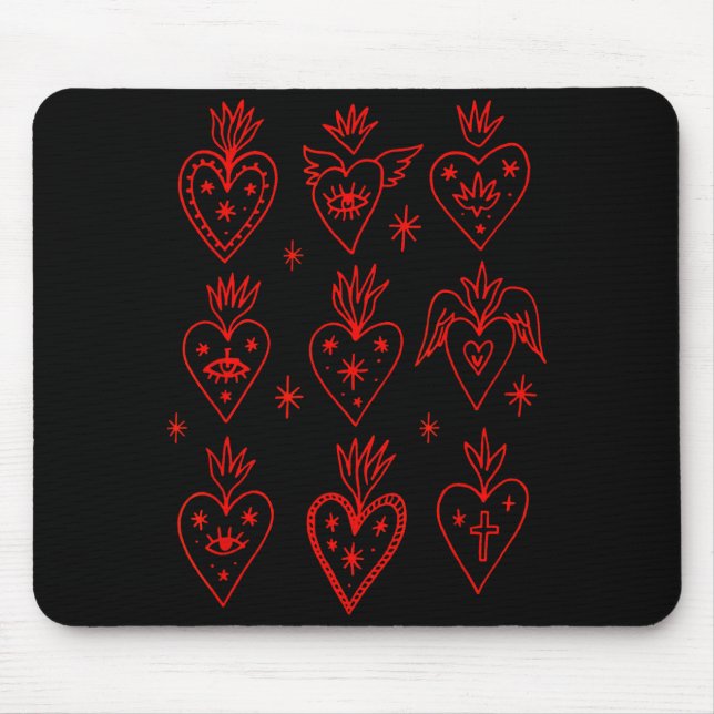 Valentine’s Day Mexican Milagro Gothic Goth Sacred Musmatta (Framsidan)