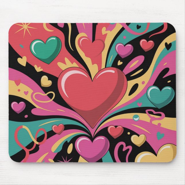 Valentine’s Day Mousepad | Romantic Musmatta (Framsidan)