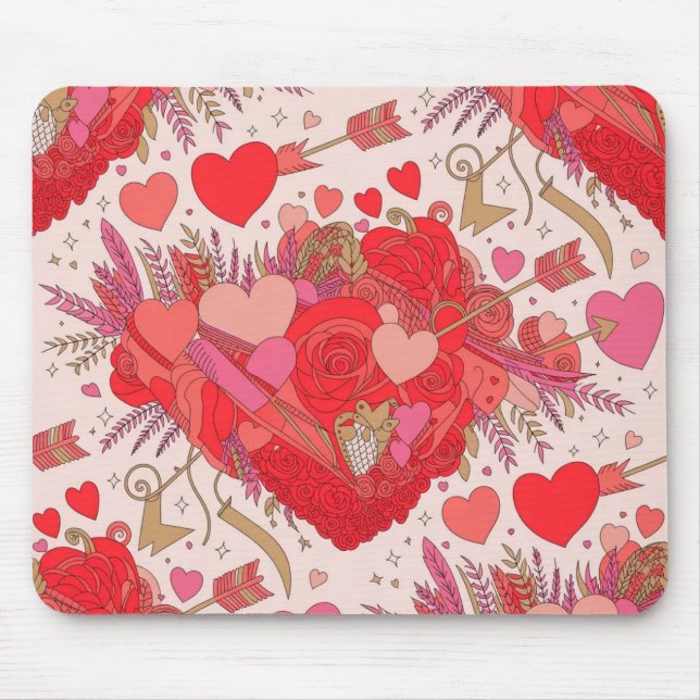 Valentine’s Day Mousepad | Romantic Musmatta (Framsidan)
