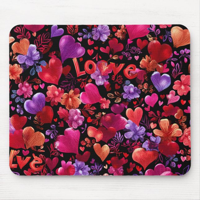 Valentine’s Day Mousepad | Romantic Musmatta (Framsidan)