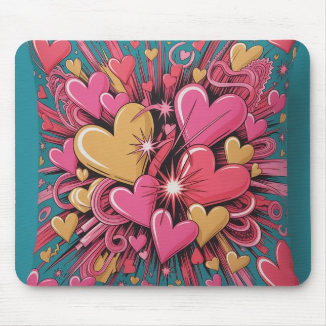 Valentine’s Day Mousepad | Romantic Musmatta (Framsidan)