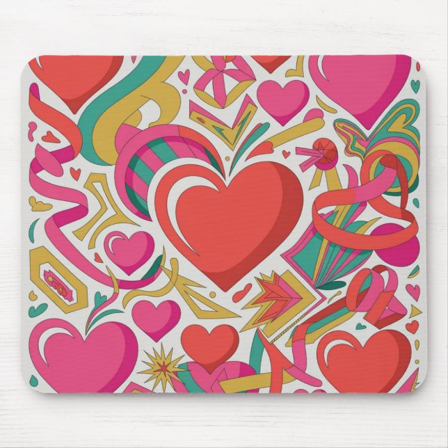 Valentine’s Day Mousepad | Romantic Musmatta (Framsidan)