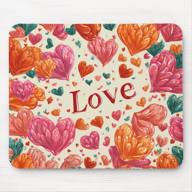 Valentine’s Day Mousepad | Romantic Musmatta (Framsidan)