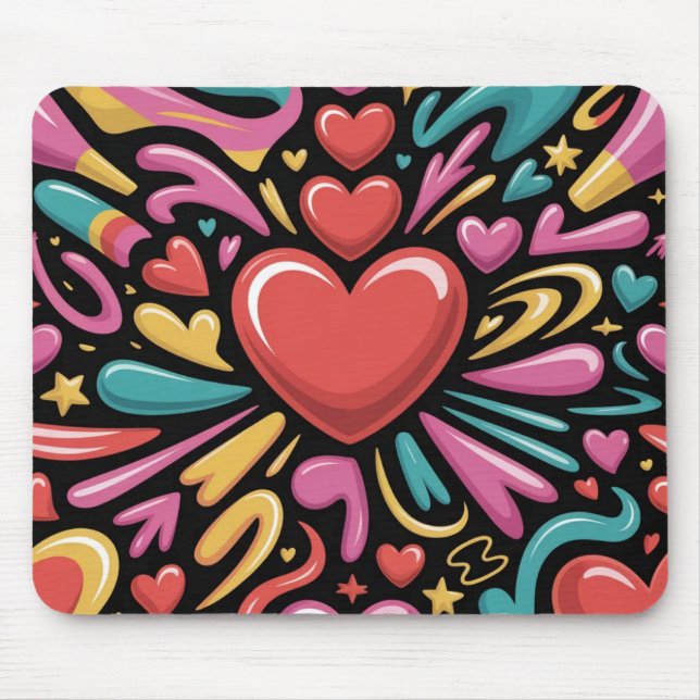 Valentine’s Day Mousepad | Romantic Musmatta (Framsidan)