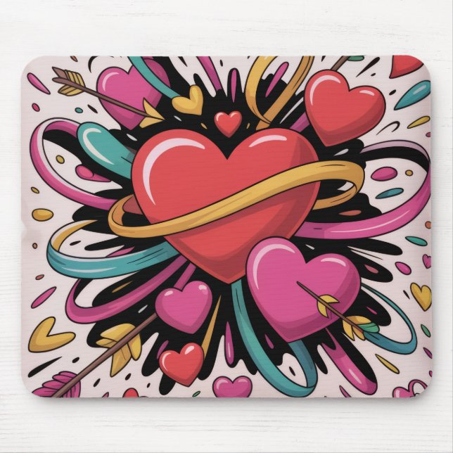 Valentine’s Day Mousepad | Romantic Musmatta (Framsidan)