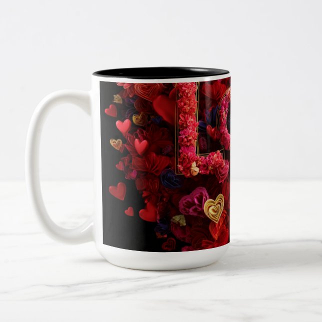 Valentine’s Day Mug | Romantic, Cute &Heartwarming Två-Tonad Mugg (Vänster)