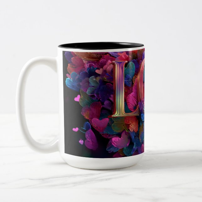 Valentine’s Day Mug | Romantic, Cute &Heartwarming Två-Tonad Mugg (Vänster)