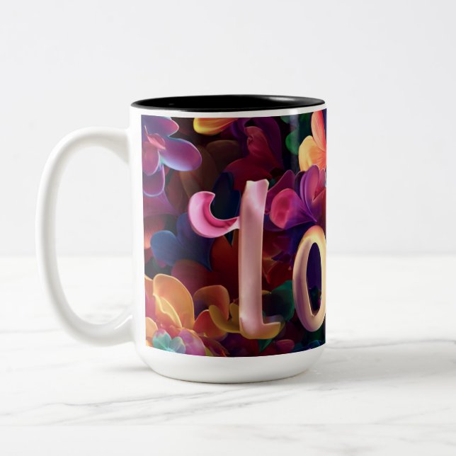 Valentine’s Day Mug | Romantic, Cute &Heartwarming Två-Tonad Mugg (Vänster)