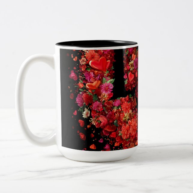 Valentine’s Day Mug | Romantic, Cute &Heartwarming Två-Tonad Mugg (Vänster)