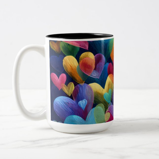 Valentine’s Day Mug | Romantic, Cute &Heartwarming Två-Tonad Mugg (Vänster)