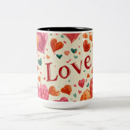 Valentine’s Day Mug | Romantic, Cute &Heartwarming Två-Tonad Mugg