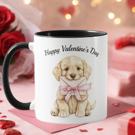 Valentine’s Day Puppy Mug-Cute Dog Valentine Gift Mugg