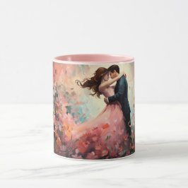  Valentine’s Day Romantic Couple Silhouette Love  Mugg