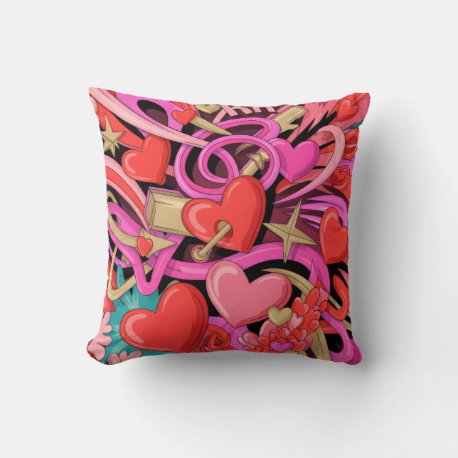 Valentine’s Day Throw Pillow Collection | Romantic Kudde (Framsida)