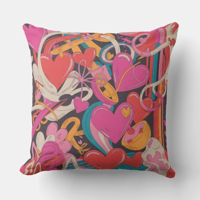 Valentine’s Day Throw Pillow Collection | Romantic Kudde (Framsida)