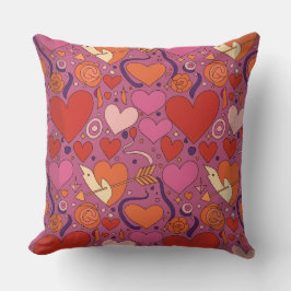Valentine’s Day Throw Pillow Collection | Romantic Kudde