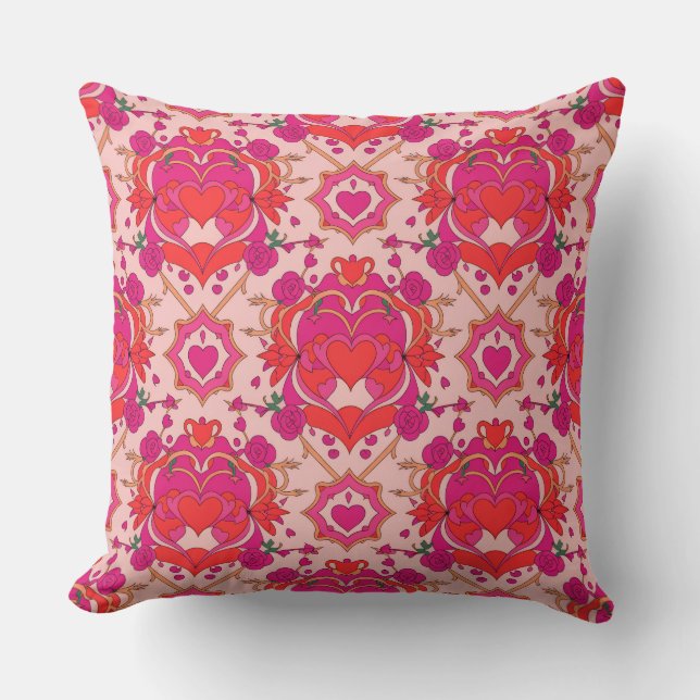Valentine’s Day Throw Pillow Collection | Romantic Kudde (Framsida)