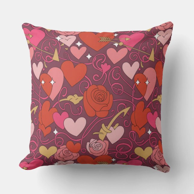 Valentine’s Day Throw Pillow Collection | Romantic Kudde (Framsida)