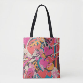 Valentine’s Day Tote Bag | Romantic, Cute Tygkasse