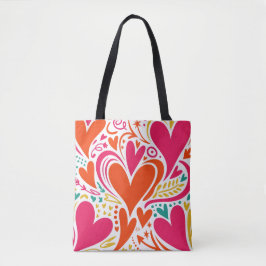 Valentine’s Day Tote Bag | Romantic, Cute Tygkasse