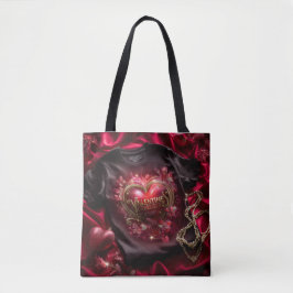 Valentine’s Day Tote Bag | Romantic, Cute Tygkasse