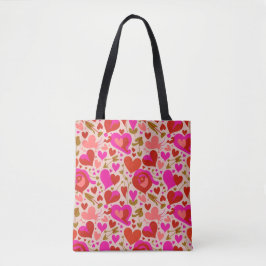 Valentine’s Day Tote Bag | Romantic, Cute Tygkasse