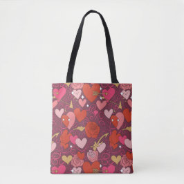 Valentine’s Day Tote Bag | Romantic, Cute Tygkasse
