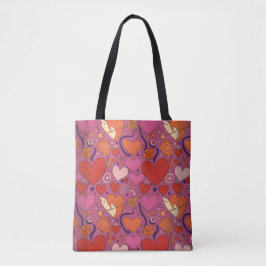 Valentine’s Day Tote Bag | Romantic, Cute Tygkasse