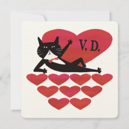 Valentine’s Day Tuxedo Cat Kort