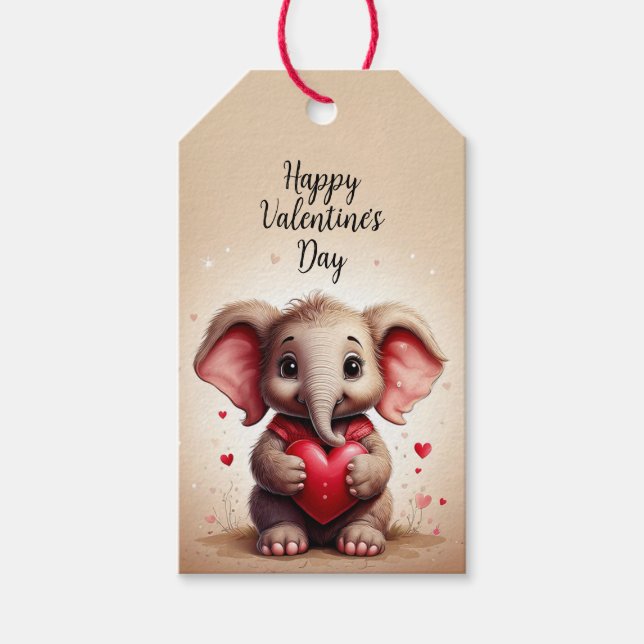 Valentine’s gift tag presentetikett (Framsidan)