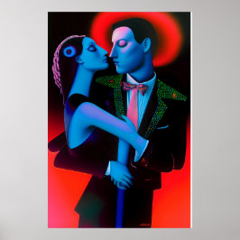 Valentine Saint Ken Gage Surrealism Poster