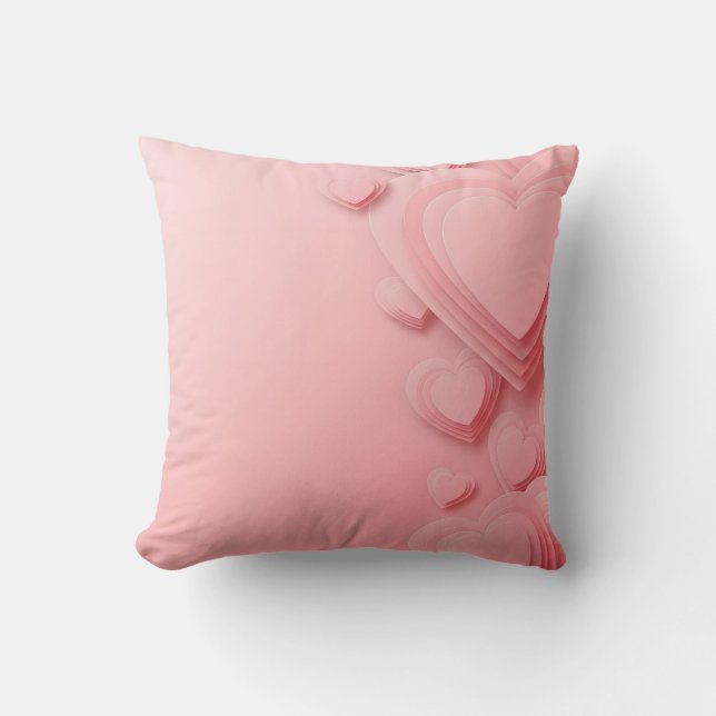 valentine sale background with hearts kudde (Framsida)