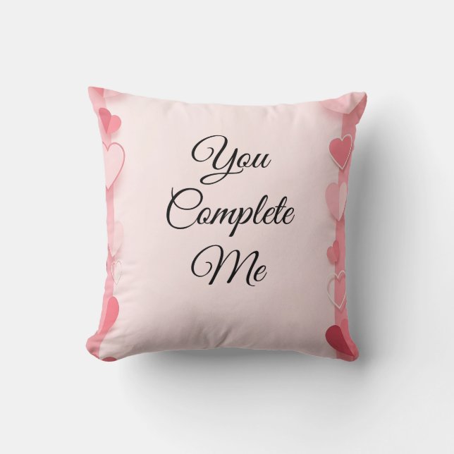 valentine sale background with hearts kudde (Framsida)