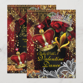 Valentine School Homecoming Prom Dance Inbjudningar