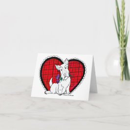 Valentine Scottie Anteckningskort