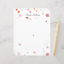 Valentine Shabby chic Polka Dot Stationary Papper