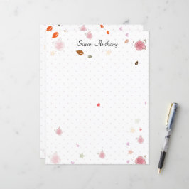Valentine Shabby chic Polka Dot Stationary Papper