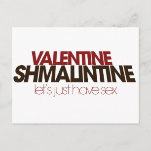 Valentine Shmalintine Helg Vykort