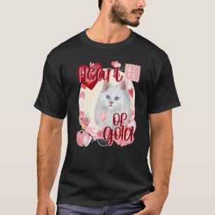 Valentine Siamese Cat helt enkelt Cute Southern Fä T Shirt