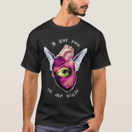 Valentine Sight Mixed Media Grunge T Shirt
