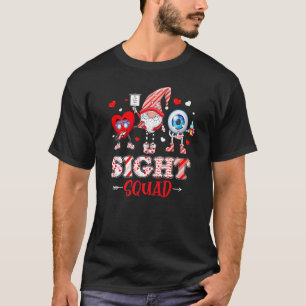 Valentine Sight Squad Gnome Optometrist Nurse Outf T Shirt