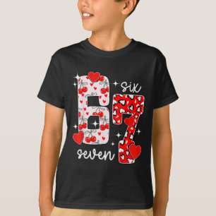 Valentine Six Seven Roligt 67 Meme Gen Alpha Slang T Shirt